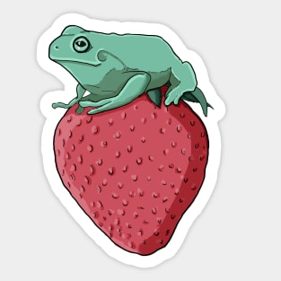 Strawberry Frog Sticker